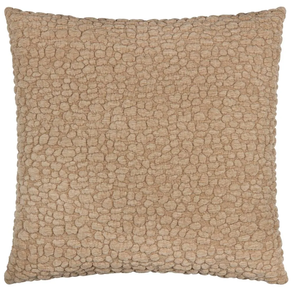 Yard Pebble Textured Chenille Cushion in Light Beige 2