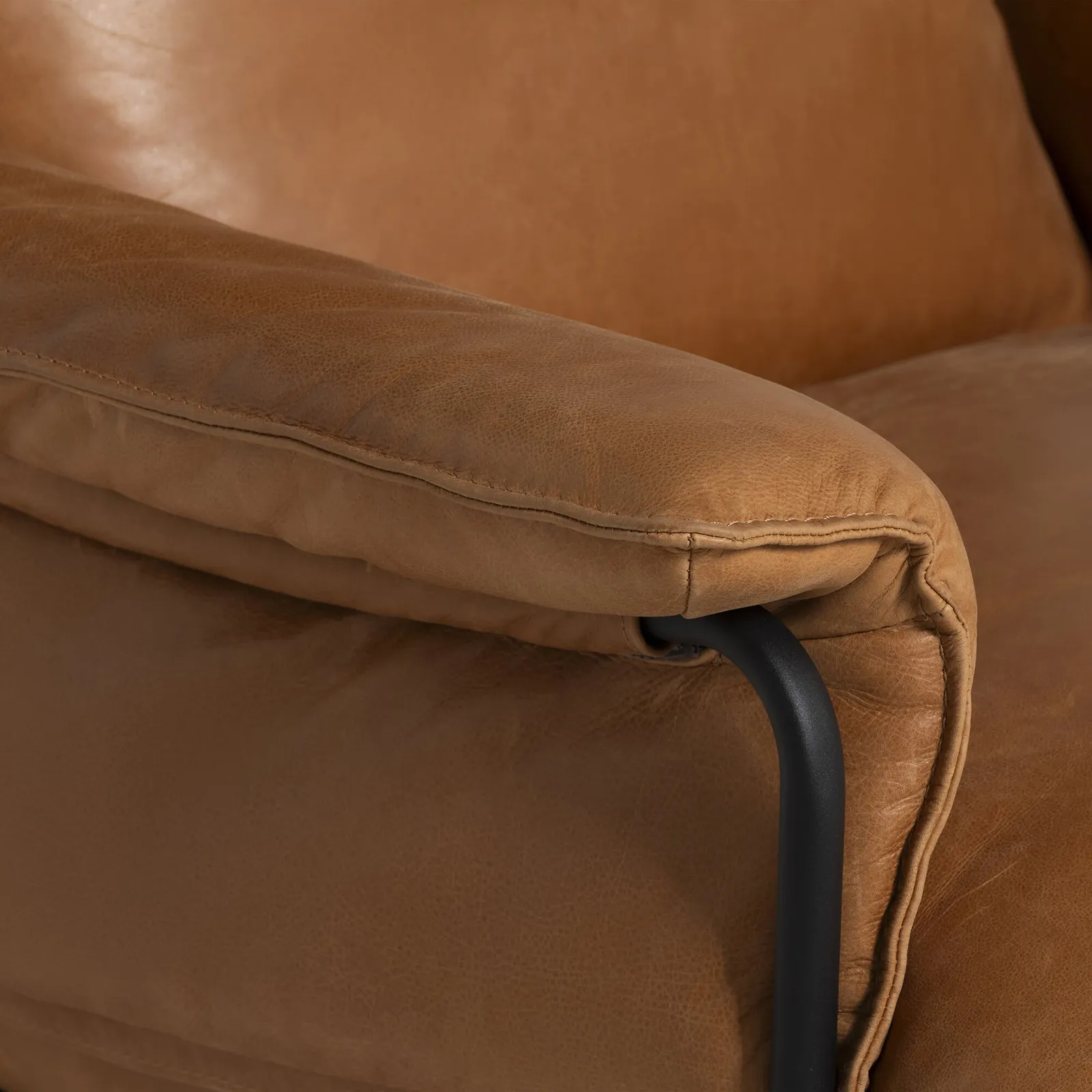 Vinci Accent Chair, Brown Leather | Barker & Stonehouse 4