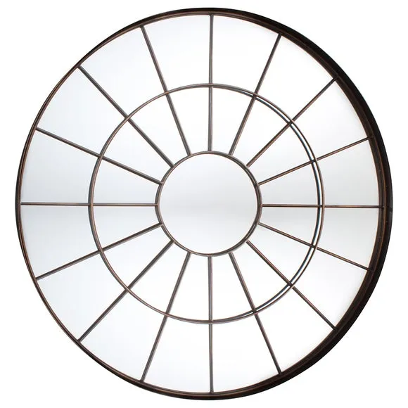 Villisca Window Round Wall Mirror 3