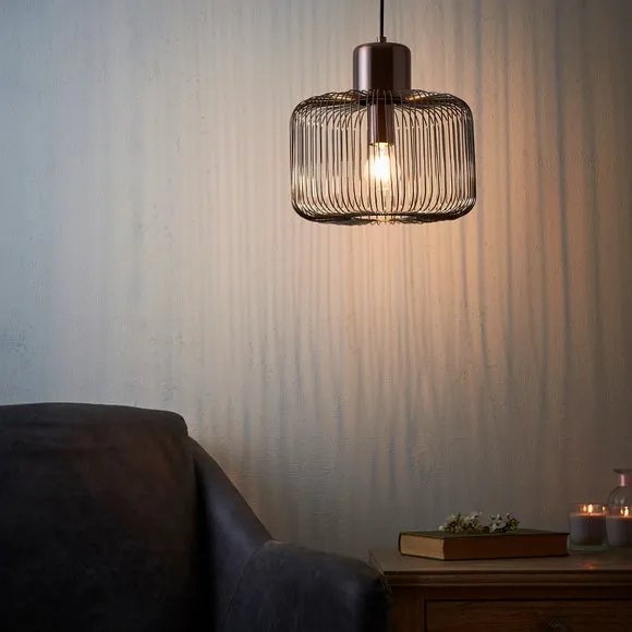 Vogue Nicola Antique Copper Pendant Light 6