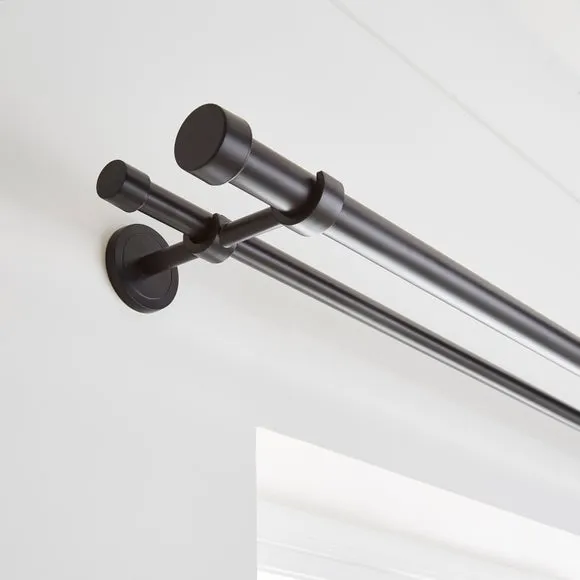 Trinity Double Layer Extendable Metal Curtain Pole