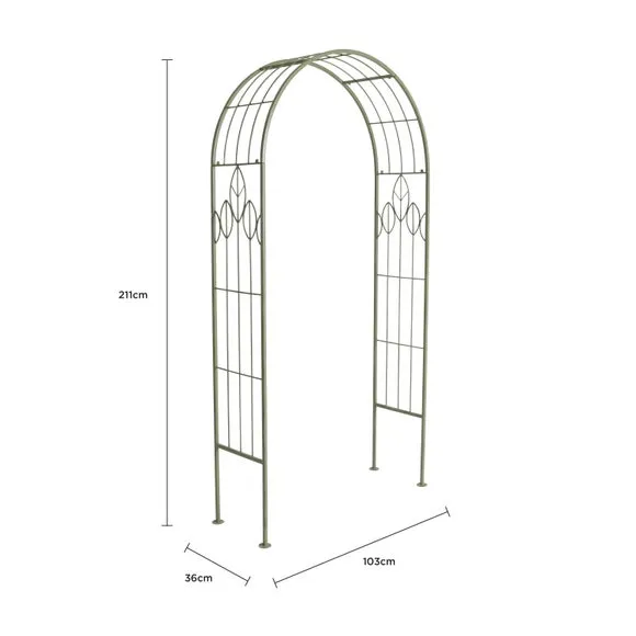 Rustic Leaf Metal Arch 6