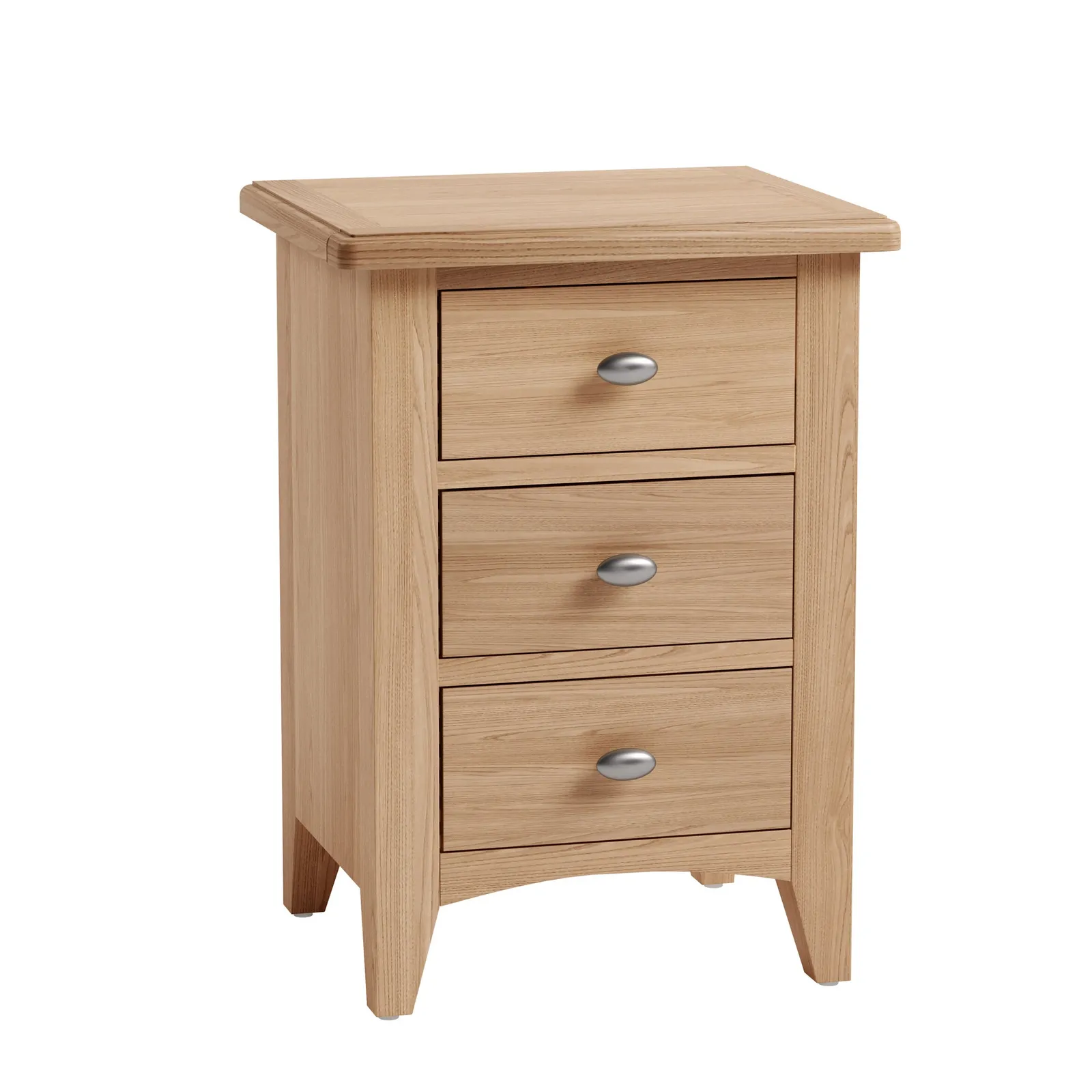 Lyla 3 Drawer Bedside Table Brown