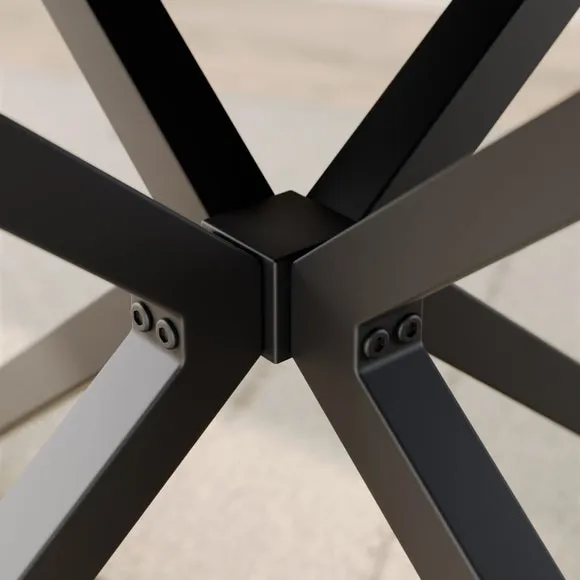 Ezra II 4 Seater Round Dining Table 4