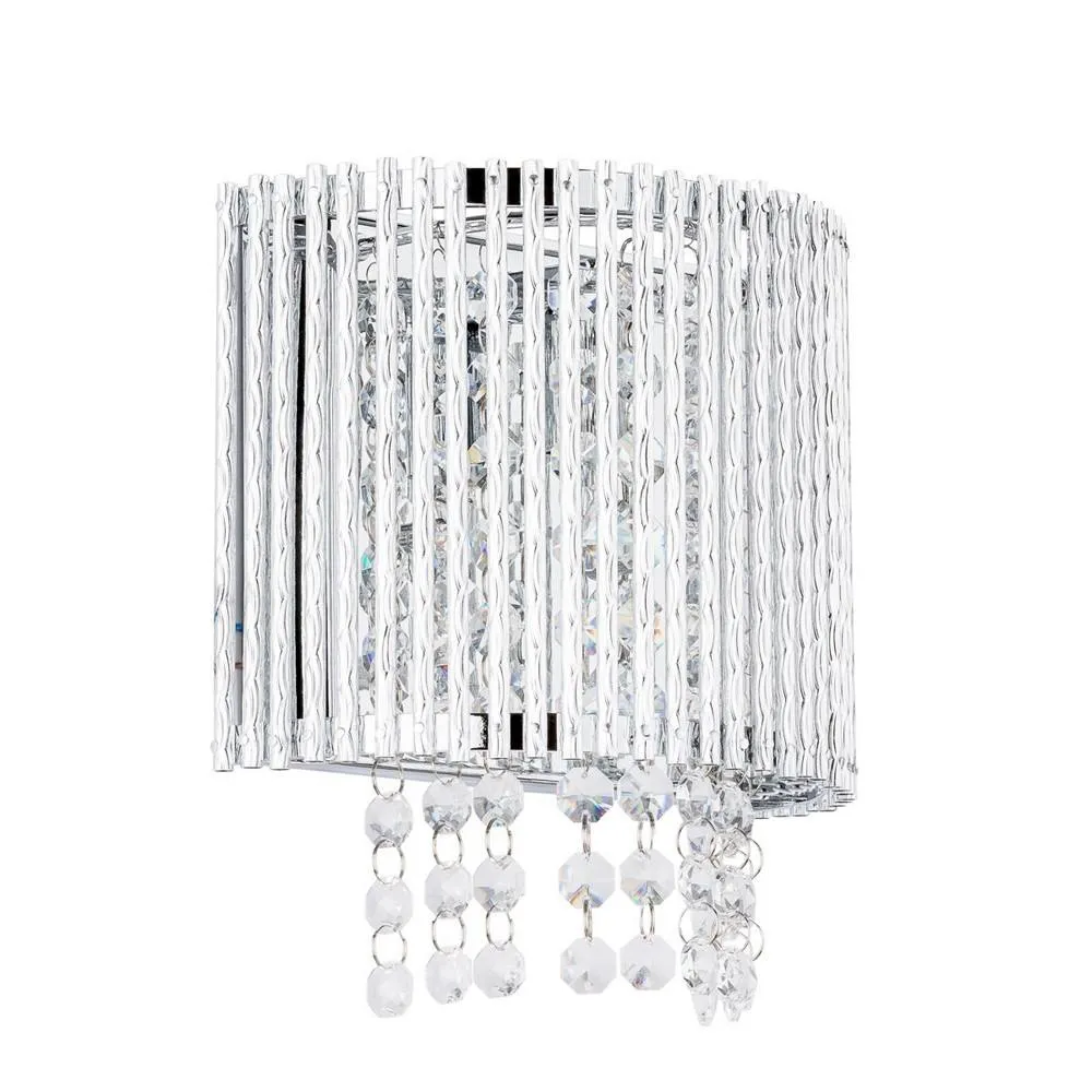 Netlighting Modern Wall Lamp Silver 1 Light with Clear Shade G9