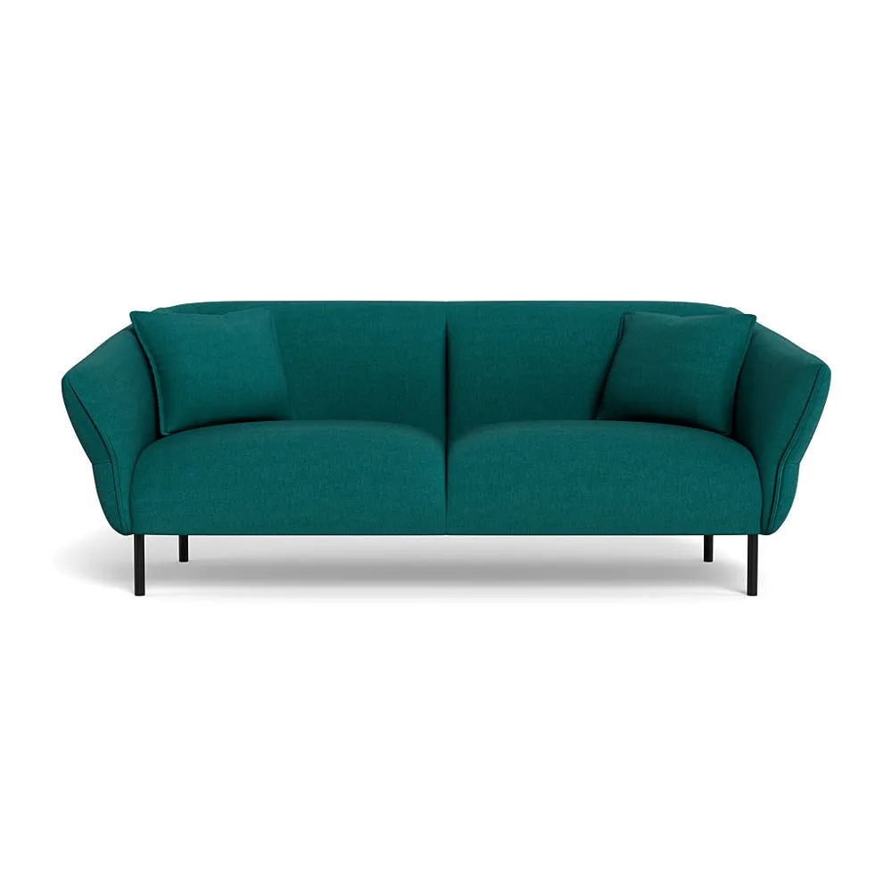 Heal's Alto 3 Seater Sofa Brushed Cotton Pine Black Feet 1