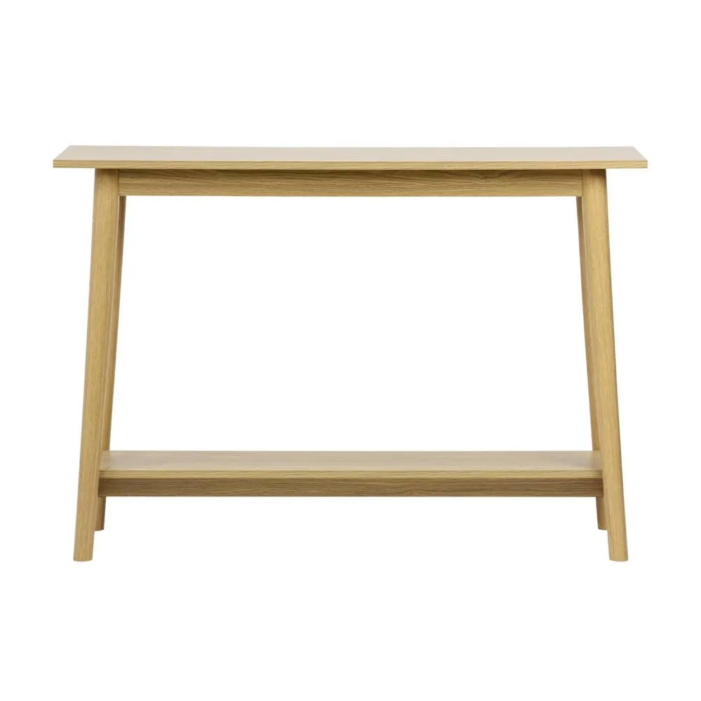 sweeek 110cm console table with walnut wood effect in Light Brown 6