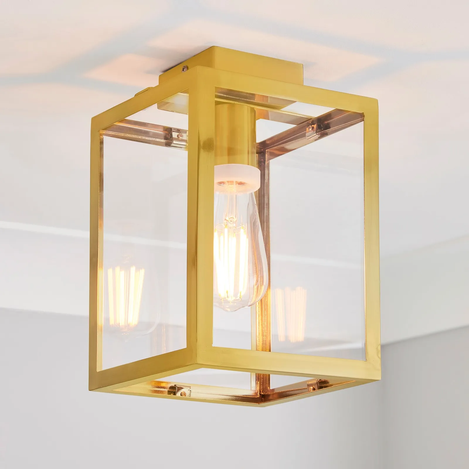 London Bathroom Ceiling Fitting Brushed Gold Gold