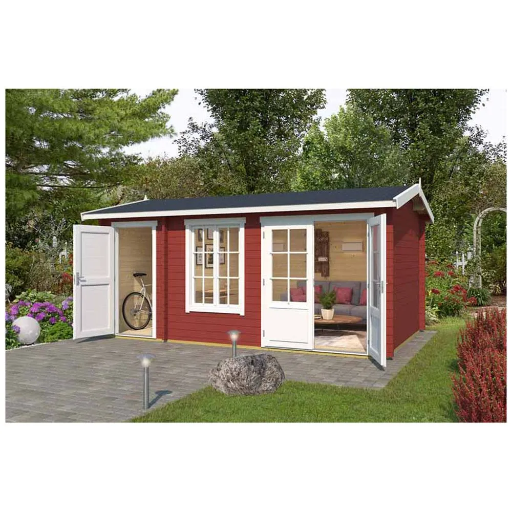 Lasita Maja Ltd Wrexham 2-Log Cabin, Garden Room, Home Office - L525xW350.8xH250.8 cm in Brown 5
