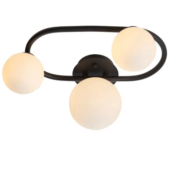 Vogue Orb 3 Light Semi Flush Bathroom Ceiling Light 4