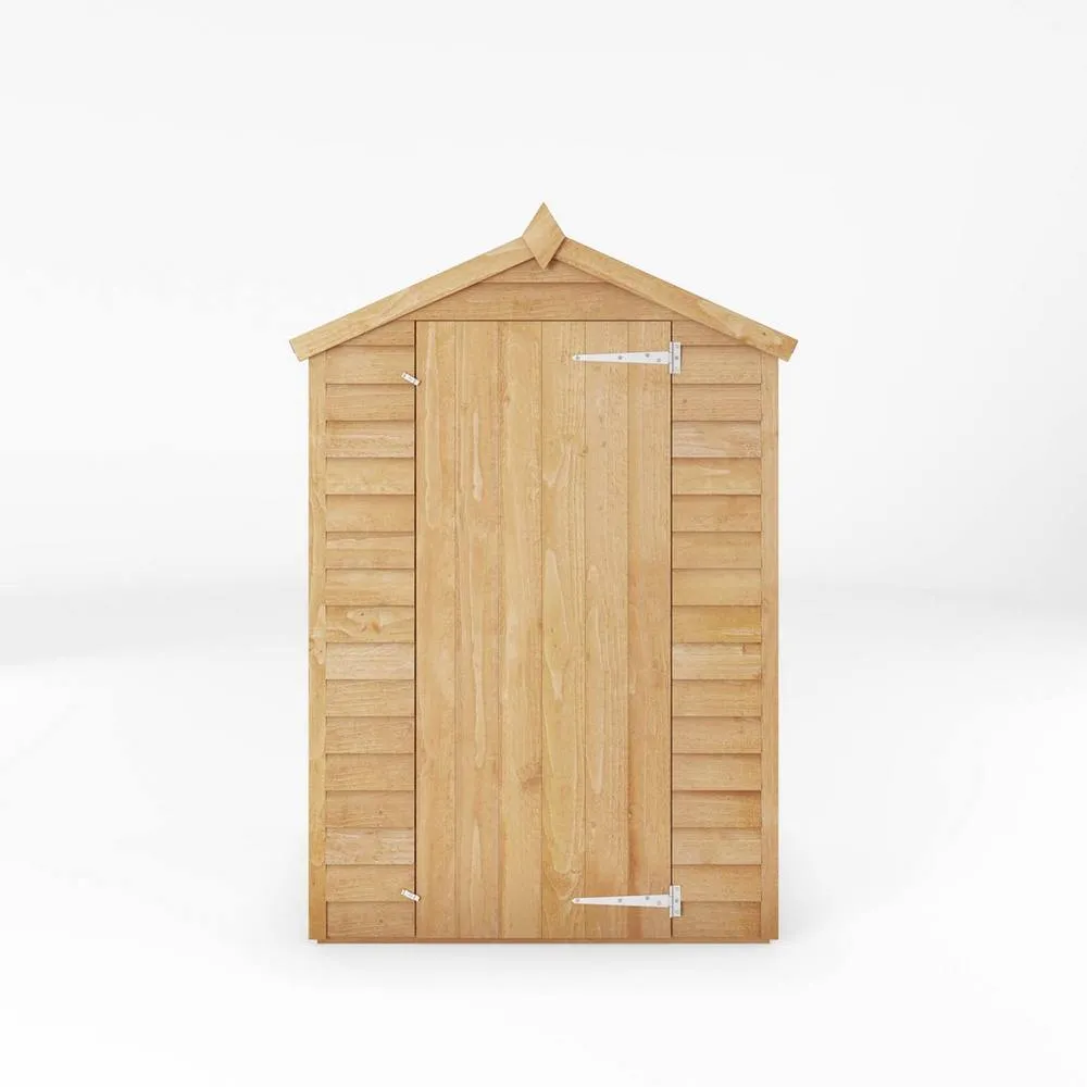 Mercia 3 x 4 Feet Overlap Apex Windowless Shed - L85.9 x W131.3 x H185.6 cm in Brown 2