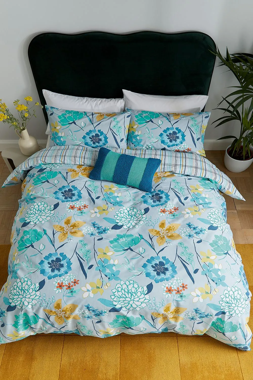 Helena Springfield 'Bella Cover' Cotton Duvet Cover Set in Blue 3