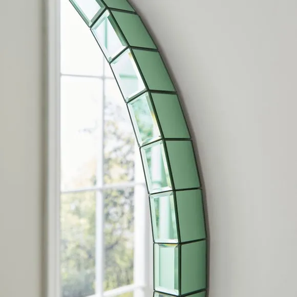 Katie Round Mirrored Edge Wall Mirror 2