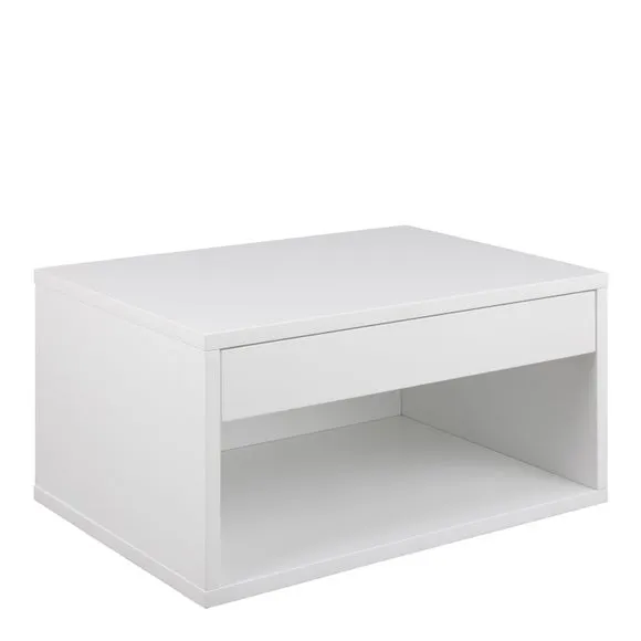 Furniture To Go Cholet 1 Drawer Square Wall Mounted Bedside Table 2