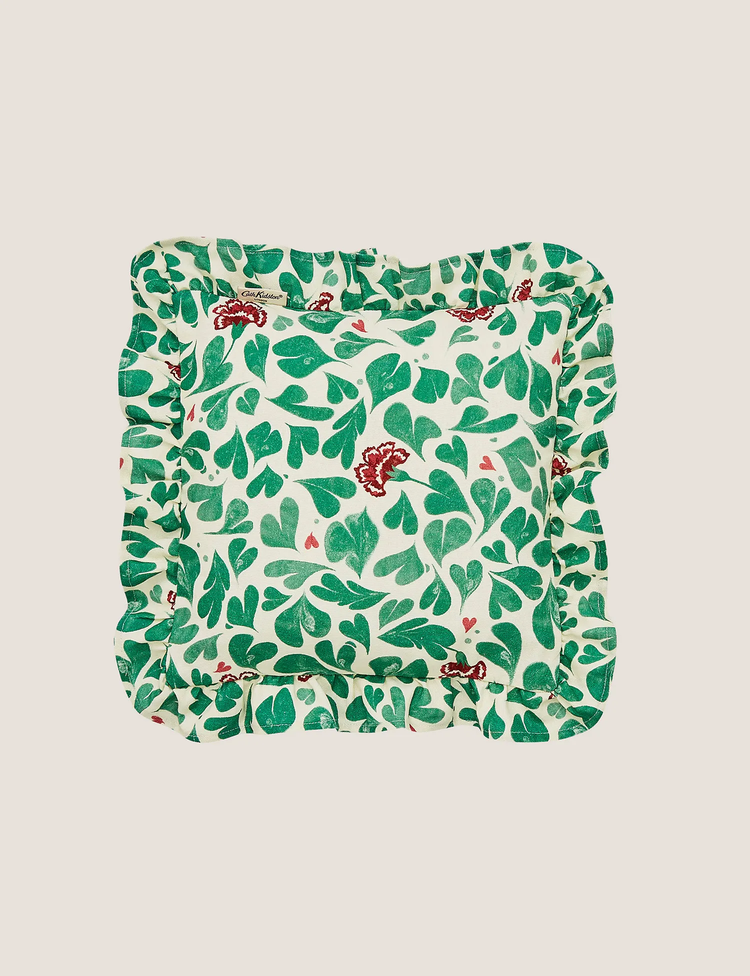 M&S Cath Kidston Pure Cotton Marble Hearts Cushion