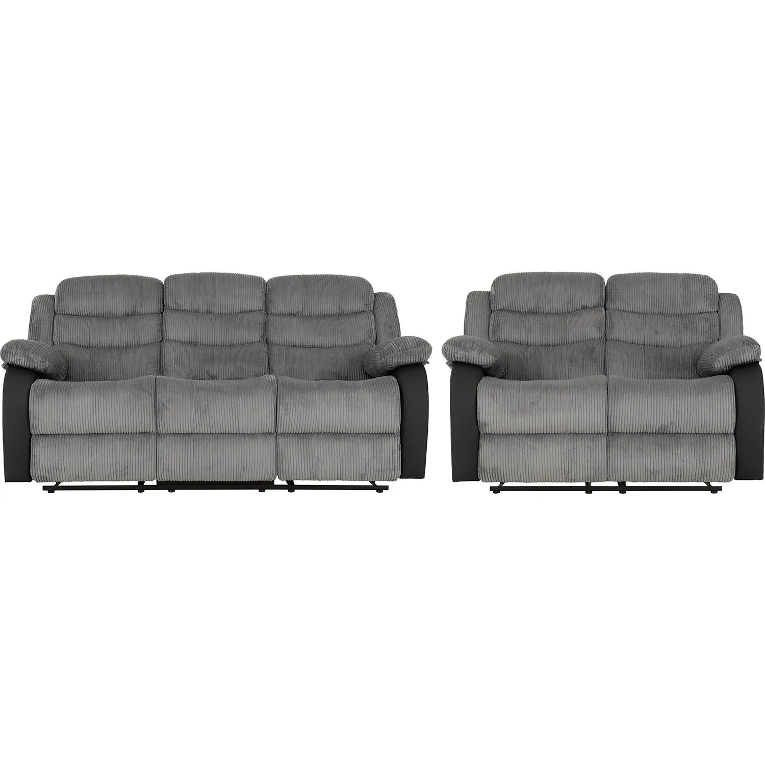 Seconique Roma 3+2 Recliner Suite in Grey 2