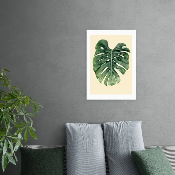 East End Prints Monstera Leaf Print 1
