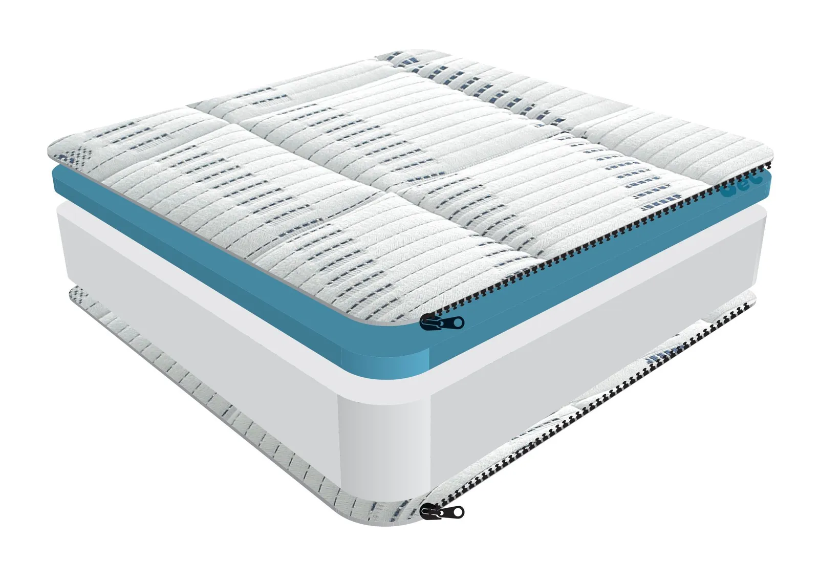 Sareer Furniture Limited Gel Memory Foam Mattress in White 4