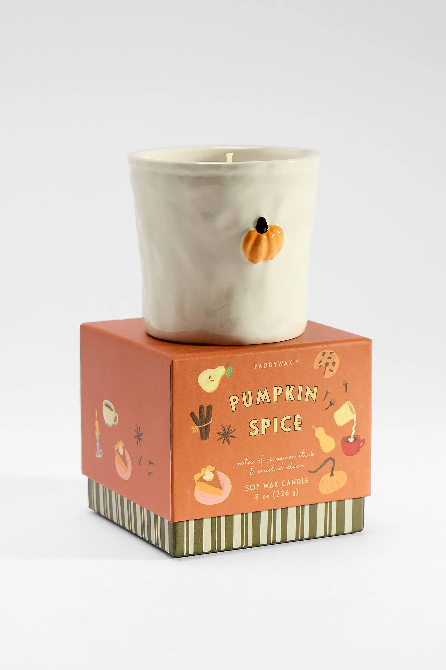 Paddywax Bistro Pumpkin Spice Ceramic Soy Wax Candle ALL