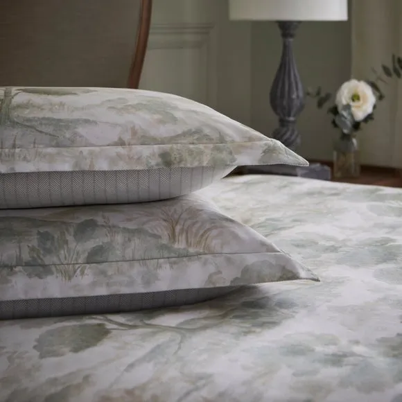 Dorma Glenmore 100% Cotton Sateen Oxford Pillowcase Pair 2