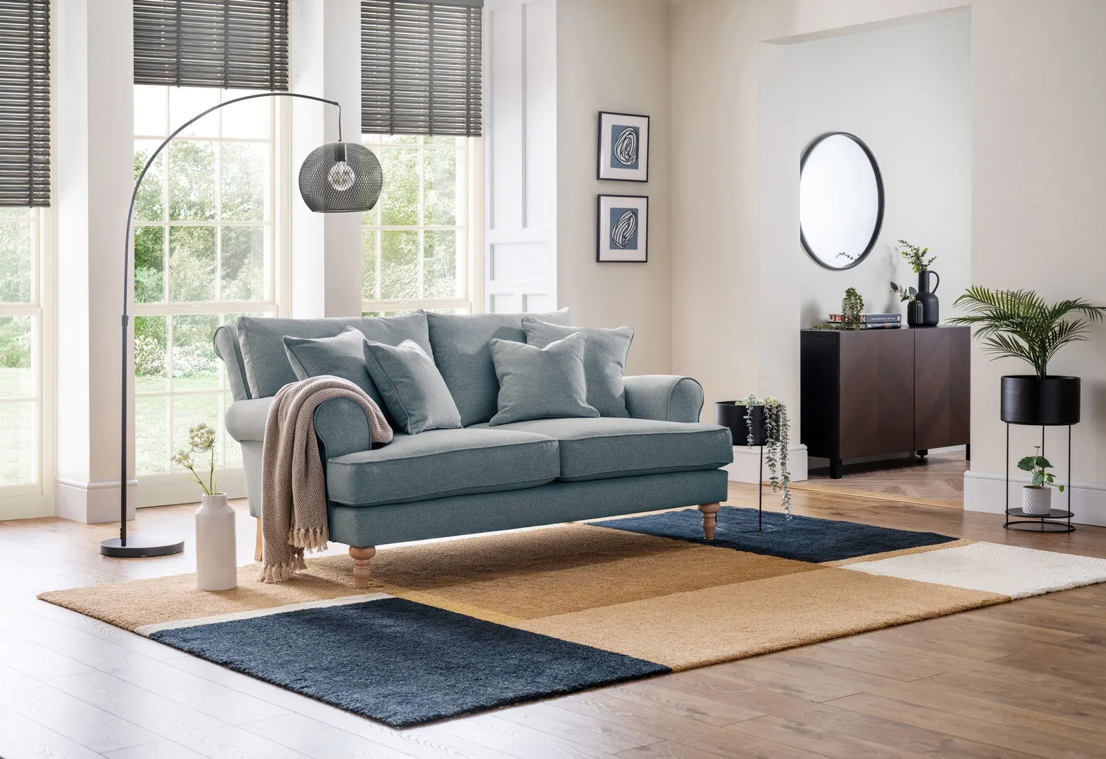 The Great Sofa Company Margot Small Sofa Faro Denim in Blue
