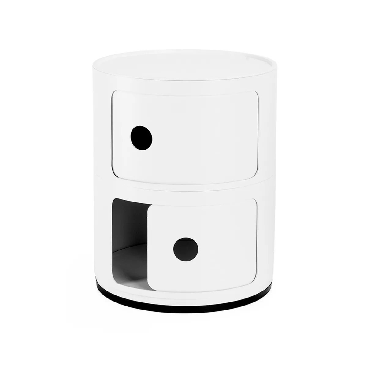 Kartell Componibili Recycled 2 Element Table, White Plastic | Barker & Stonehouse 2