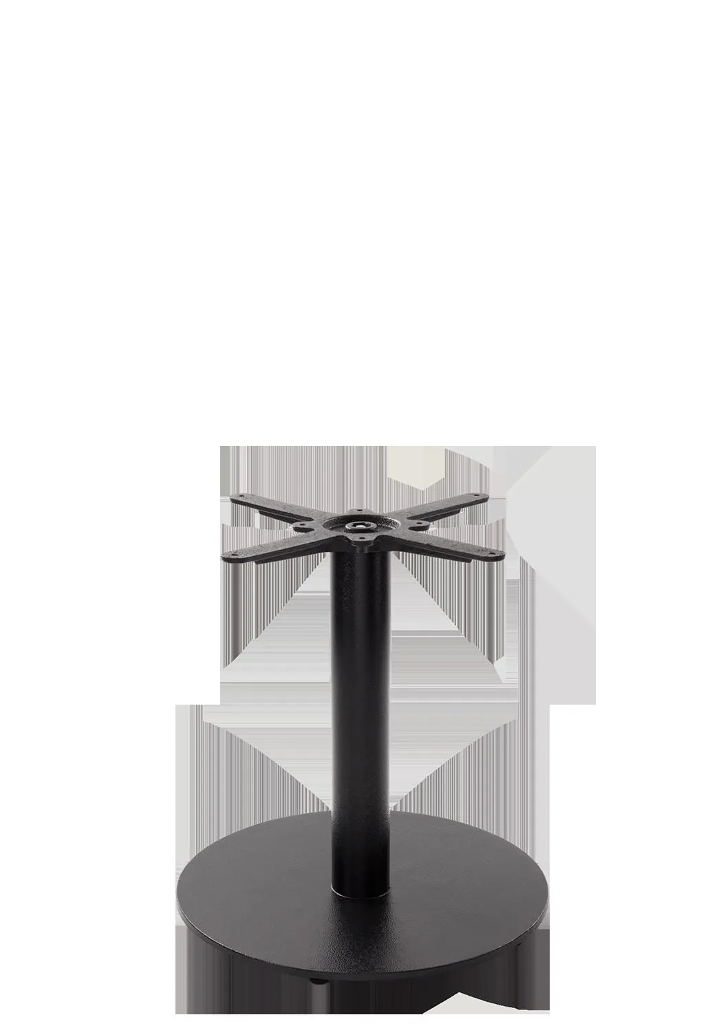 netfurniture Black Cast Iron Round Table Base - Medium/Large - Coffee Height 480mm