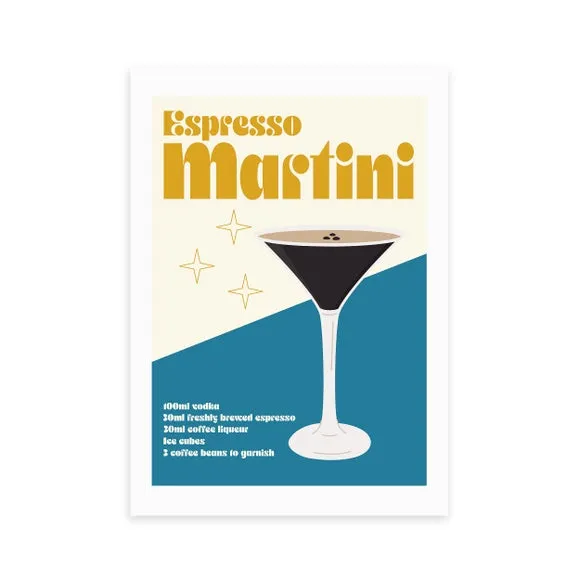 East End Prints Espresso Martini Cocktail Framed Print 2