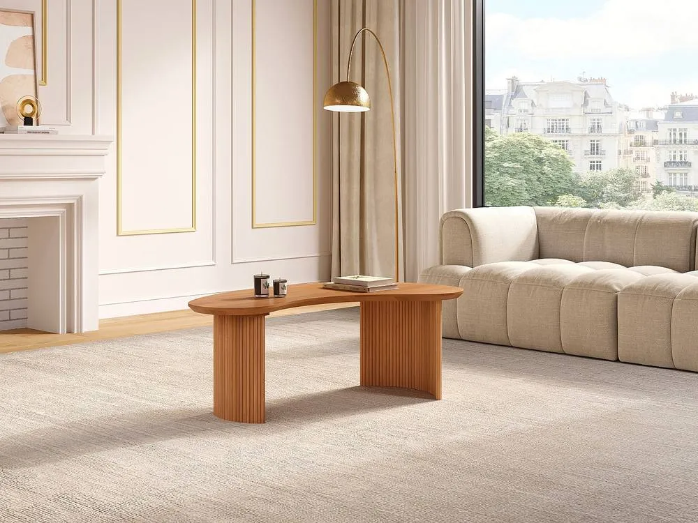 Vente-unique Mango Wood Coffee Table - Light Natural - TAMENIA By Maison Céphy in Light Oak