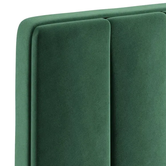 Luxury Velvet Vertical Stripe Headboard 4