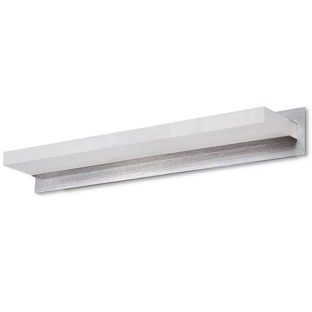 Netlighting TaccÃ­a Wall Lamp 14W LED Large 3000K 900lm Chrome Frosted Acrylic in Grey