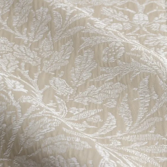 Morris & Co. Acorn Tonal Jacquard Pencil Pleat Curtains 2