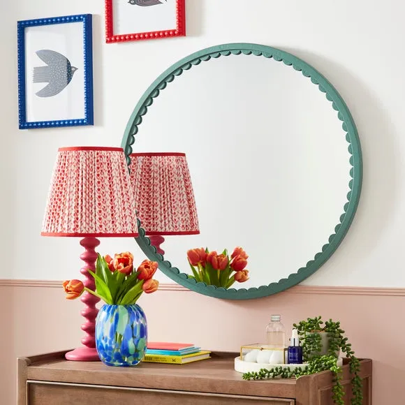 Remi Scalloped Round Wall Mirror 1
