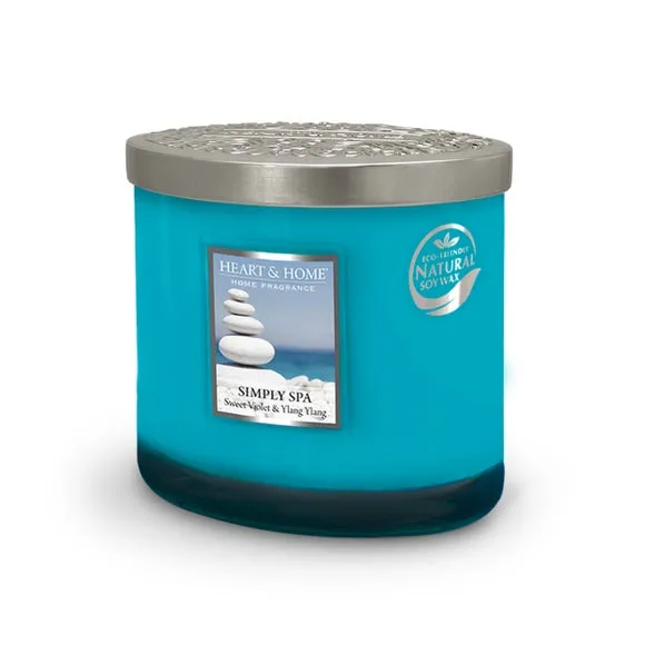 Heart and Home Ellipse Simply Spa Multi Wick Candle 3