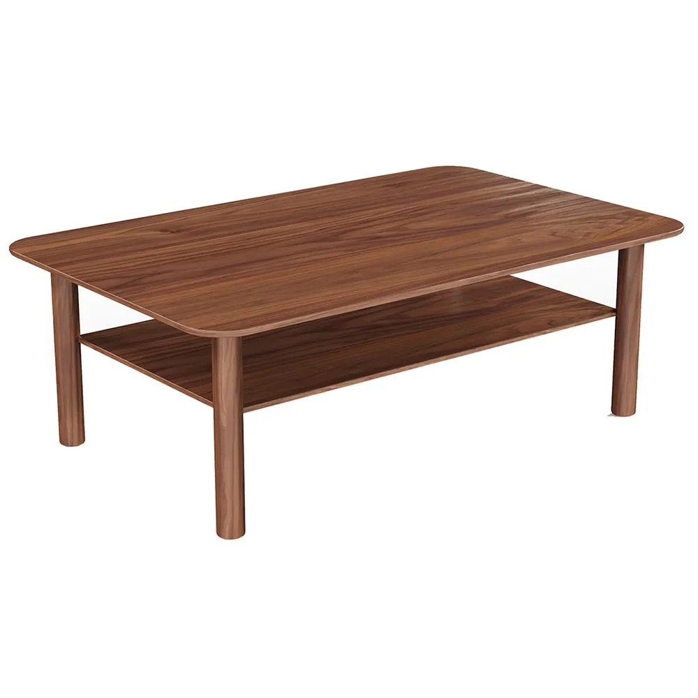 Case Port Rectangular Coffee Table Walnut 2