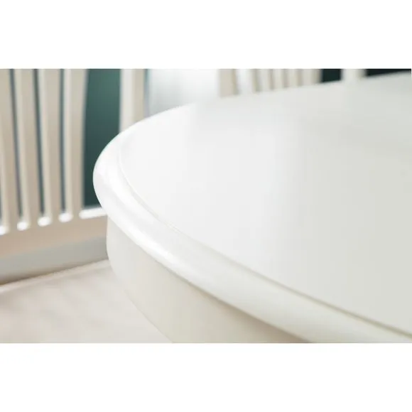 Stanmore 4-6 Seater Round Extendable Dining Table, Off White 4