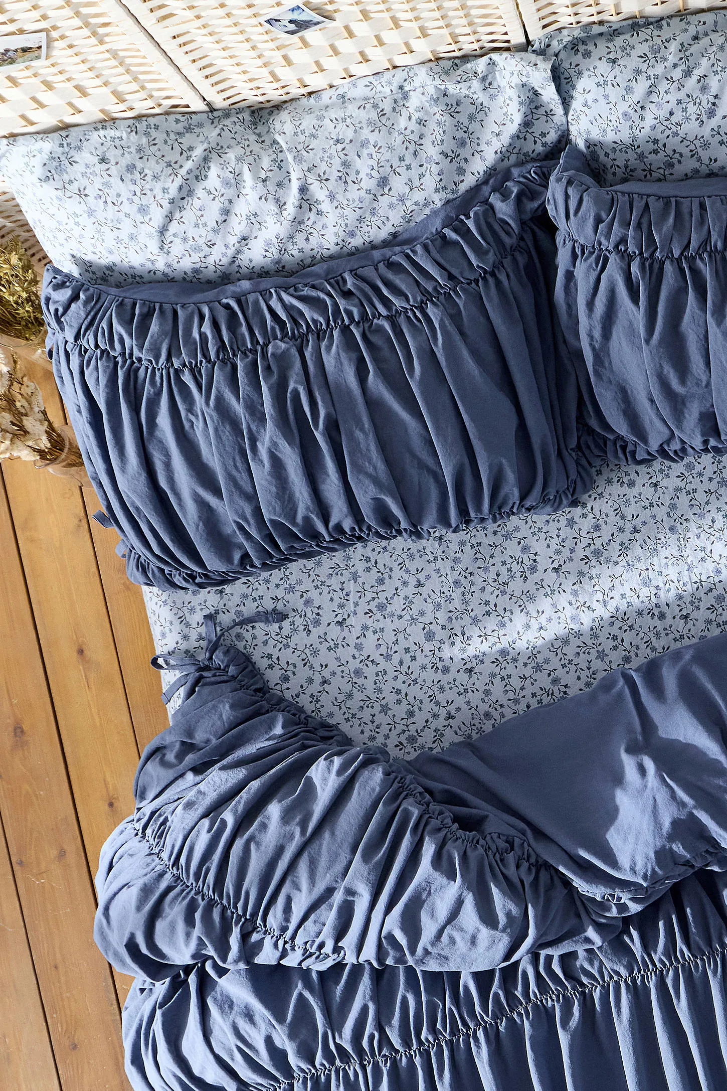 Cinched Duvet Set - Blue 5