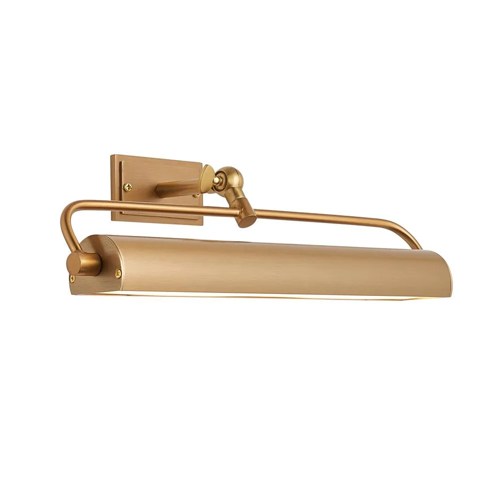 Netlighting Nantes Rechargeable Picture Light Warm Brass Frosted Pc in Gold