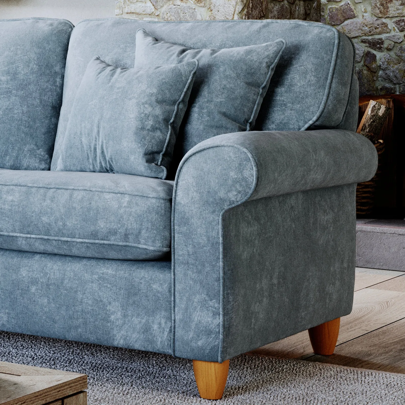 The Great Sofa Company Flora 2 Corner 2 Sofa Glory Steel in Dark Blue 3