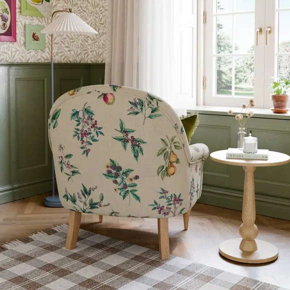 Petit Botanical Orchard Print Occasional Armchair 2