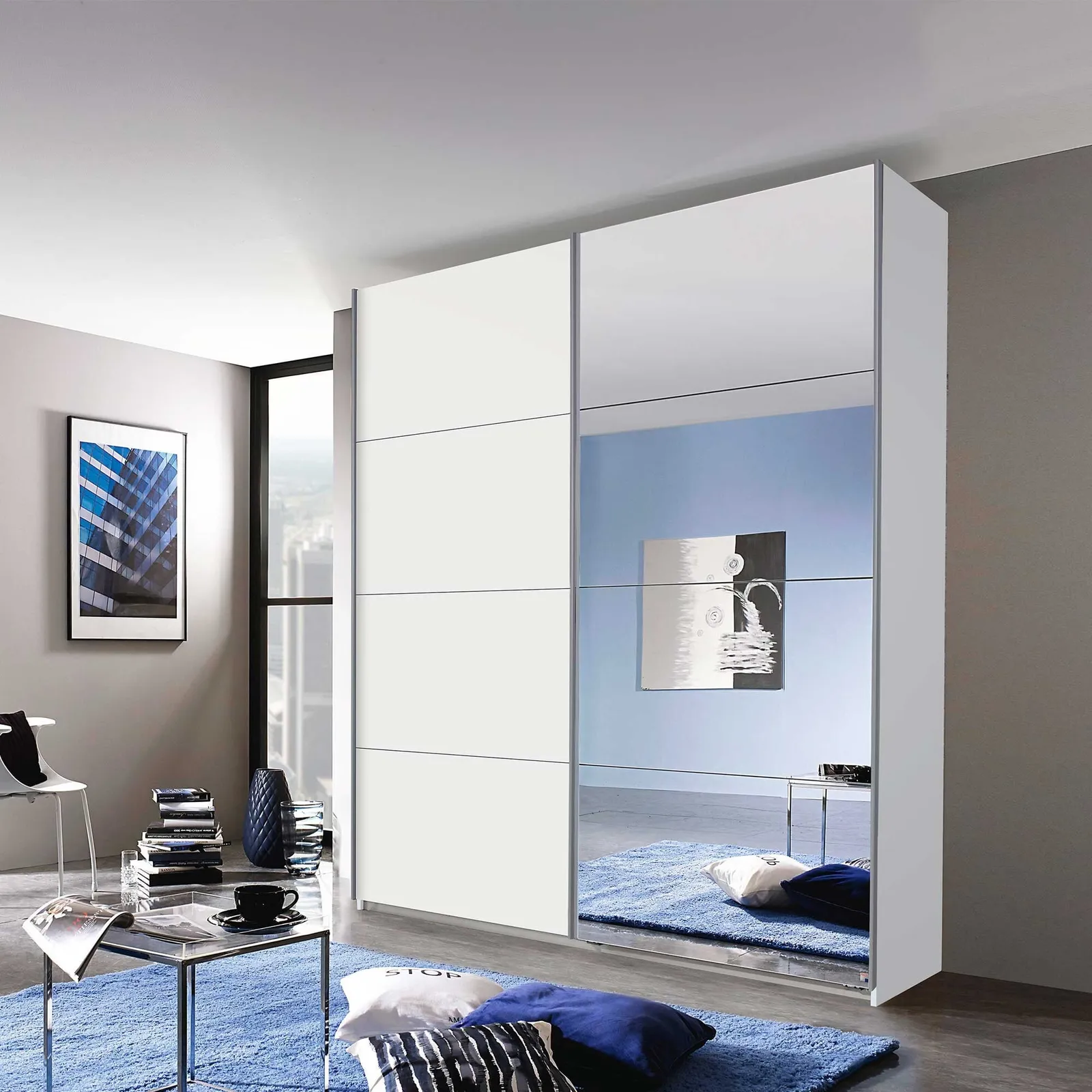 Marais 181X62X210Cm 2 Door Sliding Wardrobe Wood | Barker & Stonehouse 2