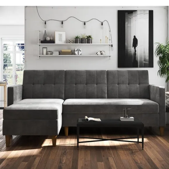 Hartford Chenille Corner Double Sofa Bed 2