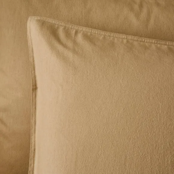 100% Organic Brushed Cotton Standard Pillowcase Pair 2