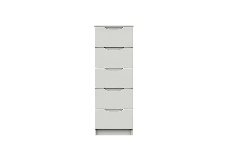St Pancras 5 Drawer Tall Chest - White