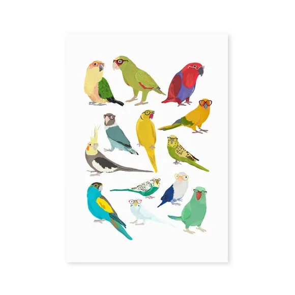 East End Prints Parrots Print 2