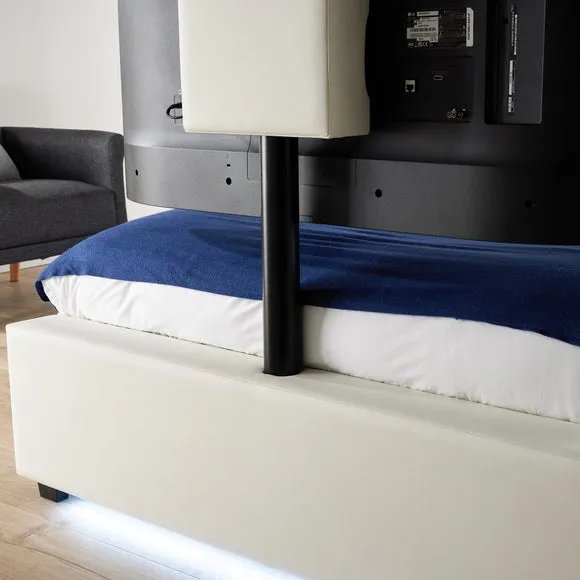 XR Living Ava TV Bed with LED Lights and TV Mount 3