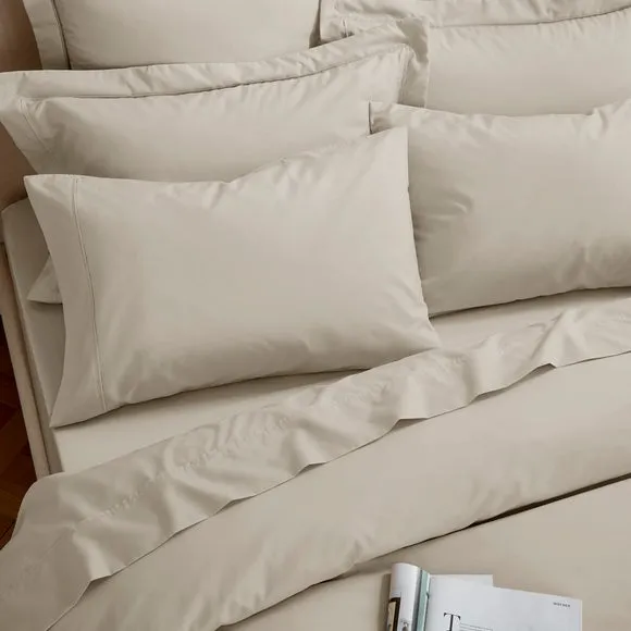 Dorma Crisp & Fresh 400 Thread Count Egyptian Cotton Percale Flat Sheet 3