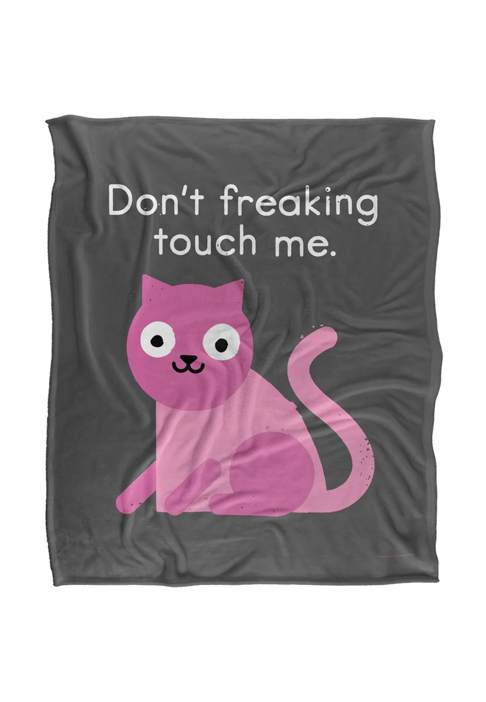 David Olenick Purrsonal Space Silky Touch Super Soft Throw Blanket 152 X 127 cm in White