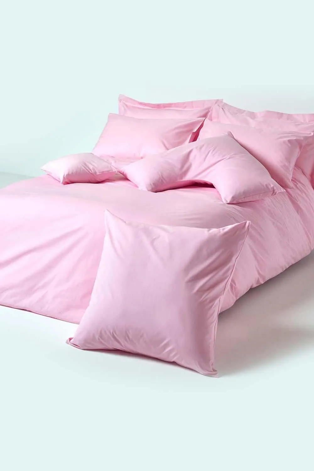 Homescapes Continental Egyptian Cotton Pillowcase 200 TC, 80 x 80 cm in Pink 4