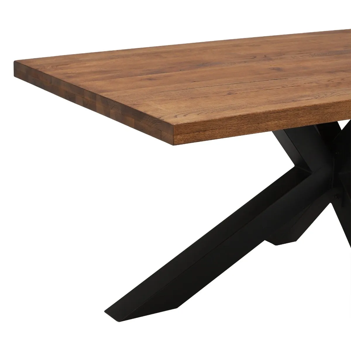 Navarro Star Dining Table 220Cm, Brown Oak | W220cm | Barker & Stonehouse 5